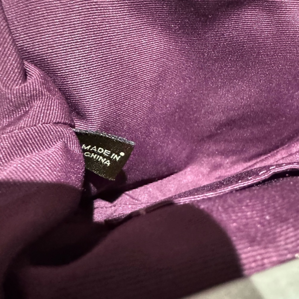 Coach Vintage Kisslock Frame Magenta Hot Pink Satin Silver - Picture 7 of 9